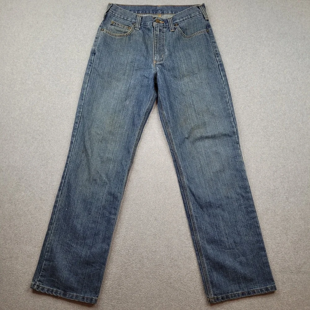 Carhartt Jeans Mens 30x32 Blue Straight Leg Rugged Flex Workwear 101483-980